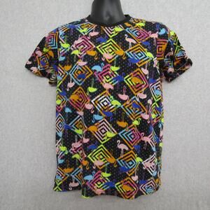 Fresh Mens Shirt Size M Short Sleeve Crew Neck Animals print casual preppy